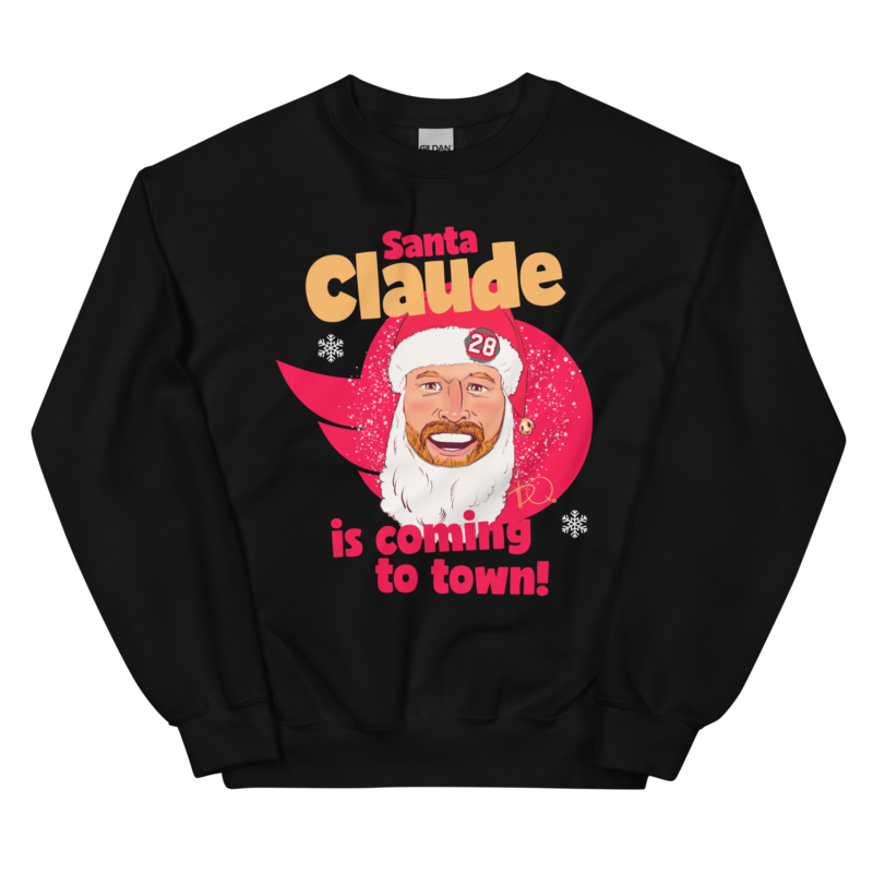 Santa Claude Is Coming To Town Unisex Sweatshirt // Claude Giroux - Image 2