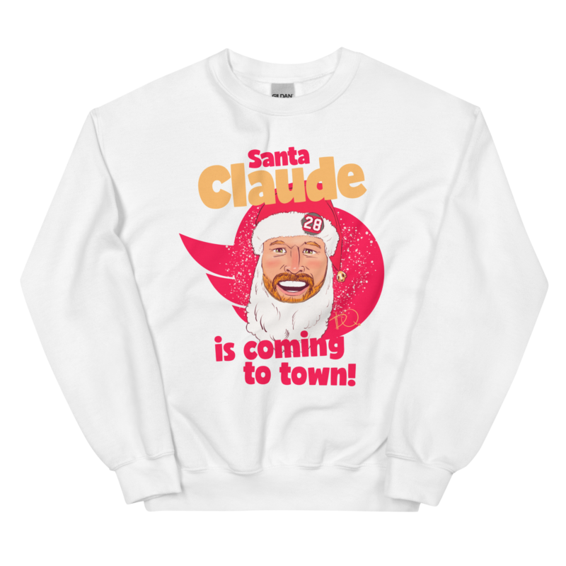 Santa Claude Is Coming To Town Unisex Sweatshirt // Claude Giroux - Image 5