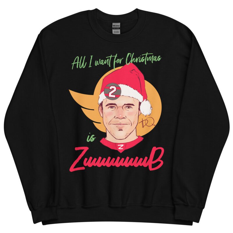 All I Want For Xmas Is Zuuuuuub Unisex Sweatshirt - Image 2