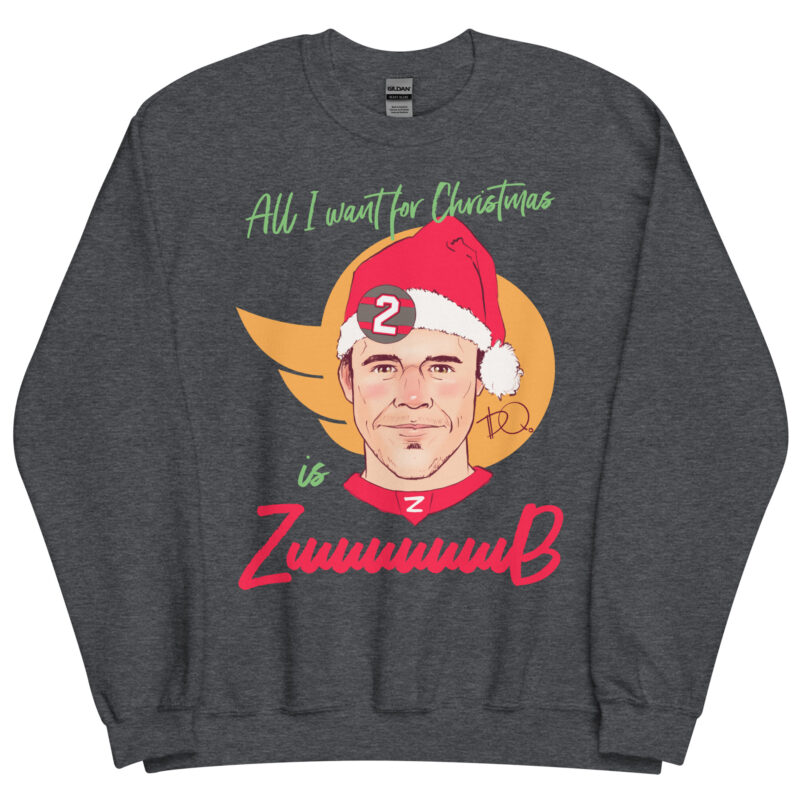 All I Want For Xmas Is Zuuuuuub Unisex Sweatshirt - Image 4