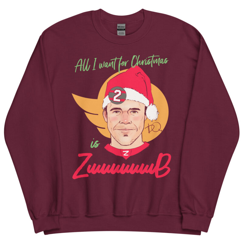 All I Want For Xmas Is Zuuuuuub Unisex Sweatshirt - Image 3